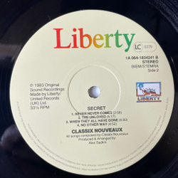 Винтажная виниловая пластинка LP Classix Nouveaux Secret (Holland 1983)