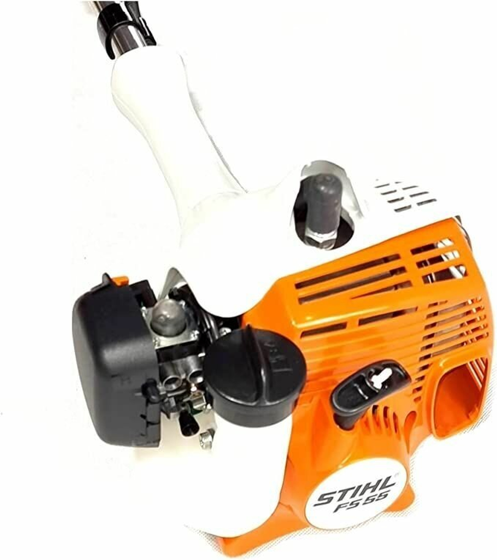 Триммер STIHL FS55 бензиновый, ширина скашивания 55см, полная комплектация с катушкой и ножом ОРИГИНАЛ