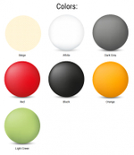 Стул пластиковый Siesta Contract Vita, оранжевый