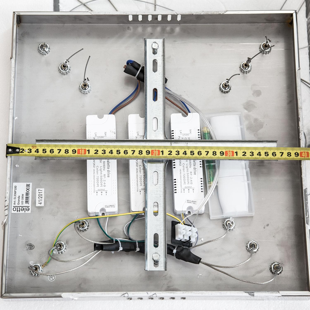 Eletto Granda EL336P70 LED Люстра хрустальная с пультом Хром