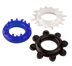 Набор из 3 эрекционных колец разного цвета и рельефа (Цвет: прозрачный)