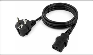 Кабель питания Cablexpert 1.8м, Schuko- C13, VDE, 10А, черный, с заземлением, PC-186-VDE