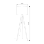 Напольный светильник с тканевым абажуром 16008 Grand