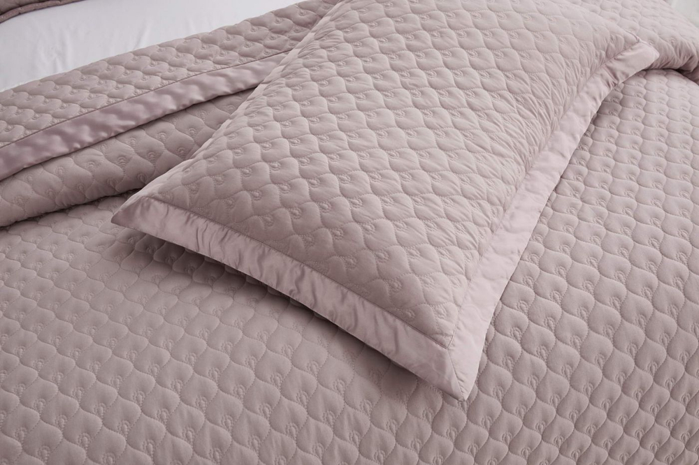 Покрывало 160х220 и наволочка 50х70 Sofi De MarkO Роксалана Чайная роза