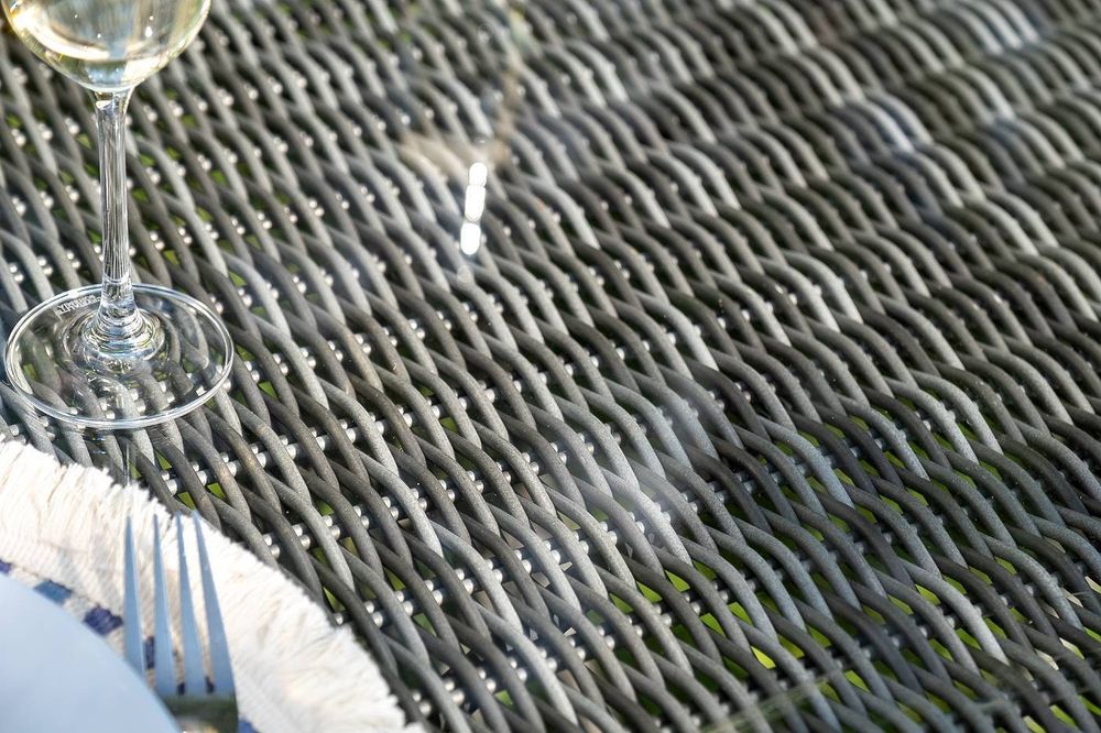 "Эспрессо–150 S" обеденная группа плетеная, цвет графит