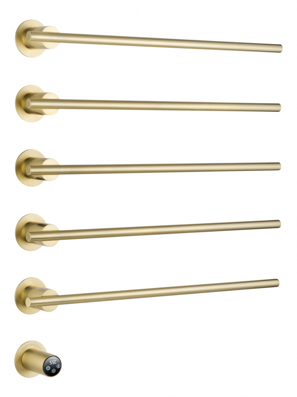 Полотенцесушитель электрический встраиваемый WONZON & WOGHAND DORTMUND, Брашированное золото (WW-A365-BG)