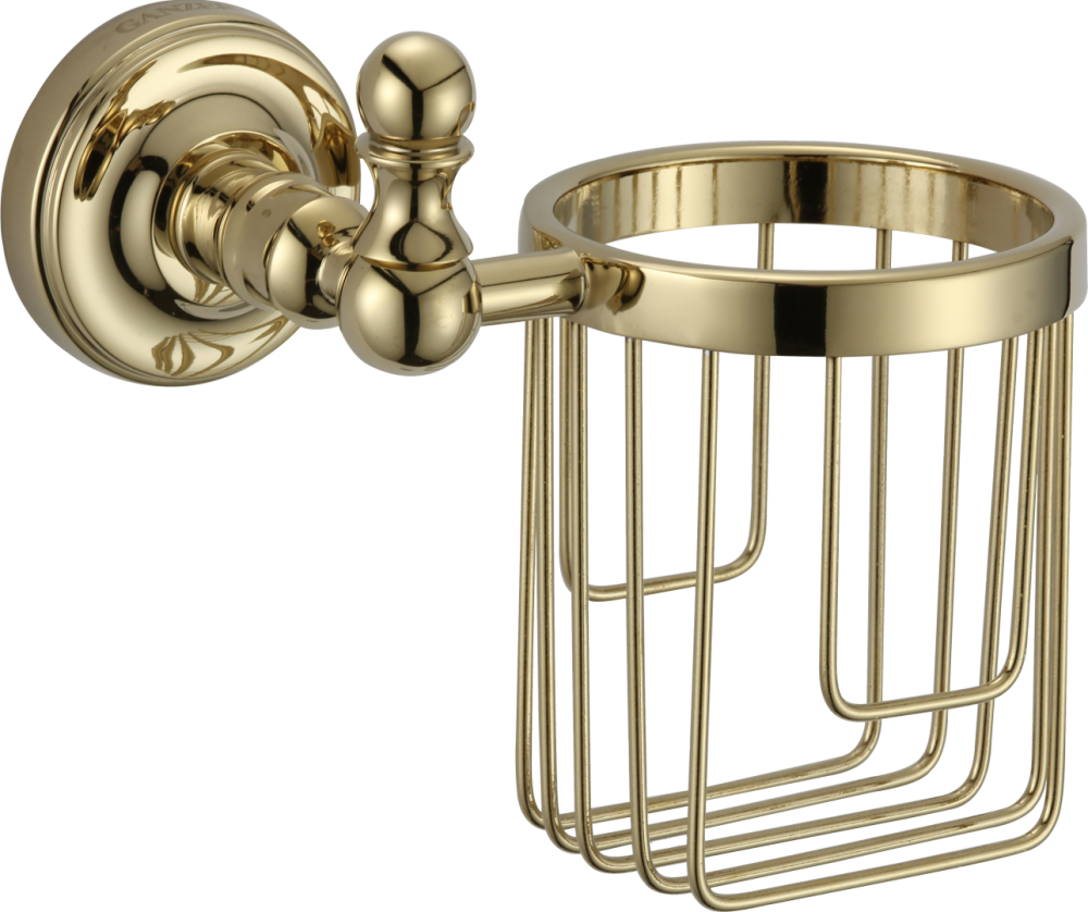 31038-E Держатель для освежителя (ЗОЛОТО) GANZER (20/1шт)