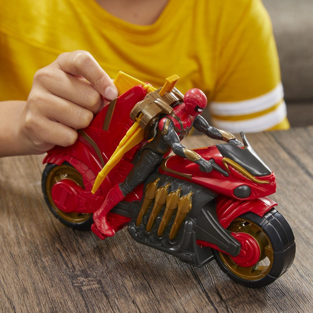 Hasbro Marvel Spider-Man - Мотоцикл Jet Web Cycle и фигурка Человека-паука высотой 15 см. / артикул   F1110  / GTIN 5010993813667