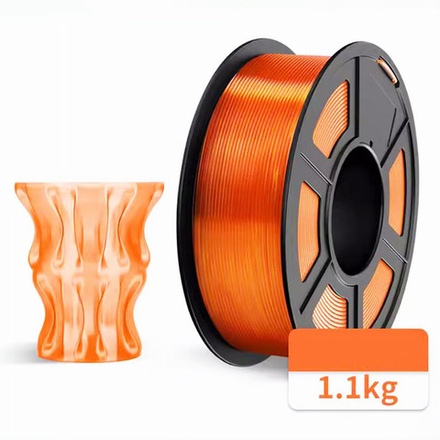 Пластик JAYO - PETG\1.75\1.1кг - Прозрачный оранжевый