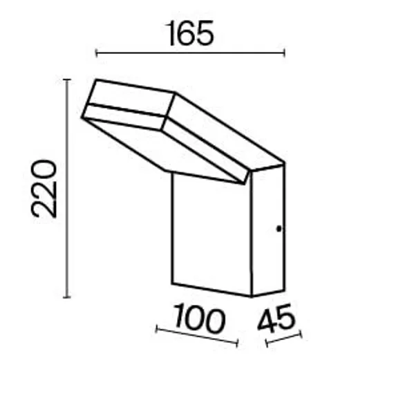 Настенный светильник (бра) Шаг / Paso 3000К 12Вт IP 54 Outdoor o595wl-l12b3k