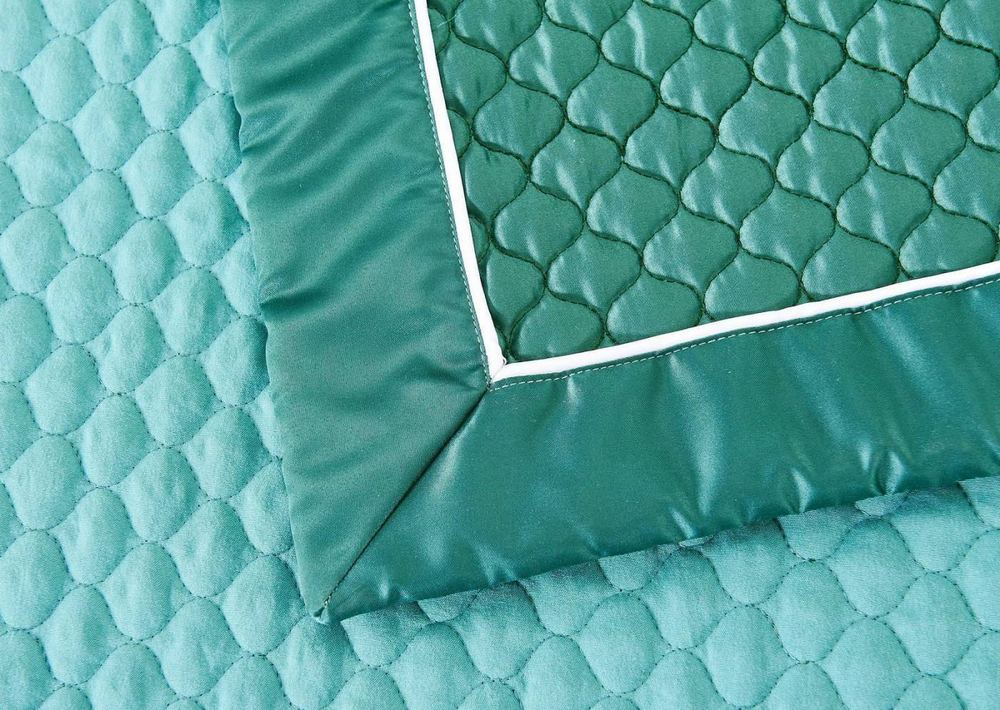 Покрывало 160х220 и наволочка 50х70 Sofi De MarkO Молли зеленое