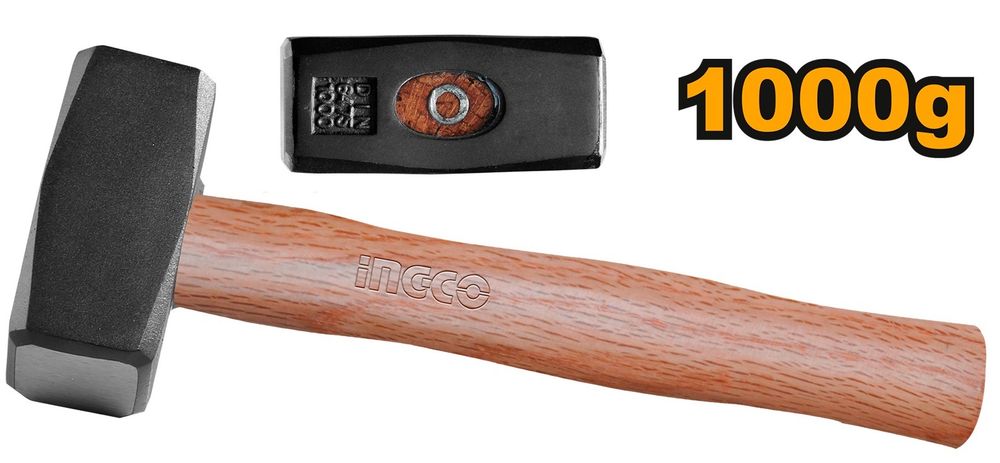 Кувалда с деревянной рукояткой INGCO HSTH041000 1 кг