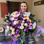 Букет цветов «Орхидейная элегия»