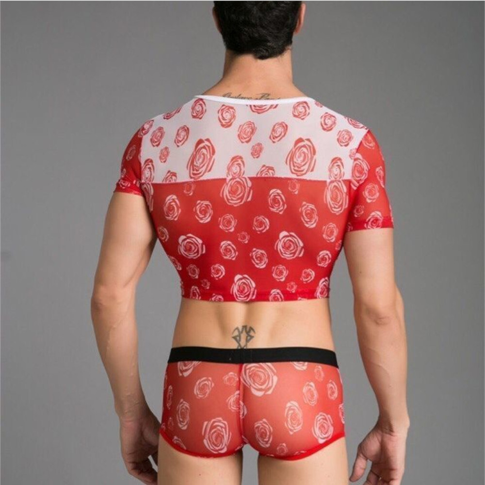 Мужской топик красный Miboer Red