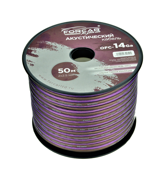 Кабель акуст. FORCAR OFC-14Ga 2x2.5