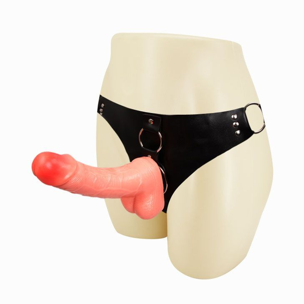 Женский страпон Baile 18 см с регулируемыми трусиками