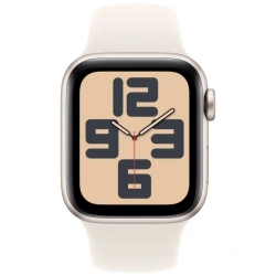 Apple Watch SE 2024, 40 мм, алюминий цвета "Сияющая звезда", Starlight Sport Band, S/M (MXEF3)