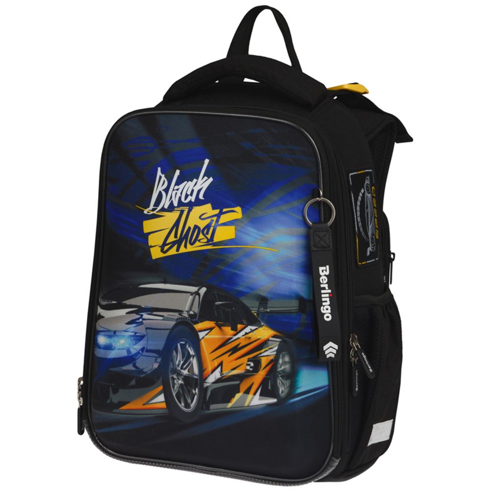 Ранец Berlingo Expert Black ghost 37х28х16см, 2 отд., с анатомической спинкой