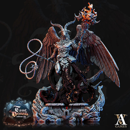Grand Alliance Chaos Chaos Daemons Daemon Prince Козлорогий демон-принц миниатюра для dnd, днд, pathfinder, фентези, Настольная игра, НРИ, Варгейм, РПГ