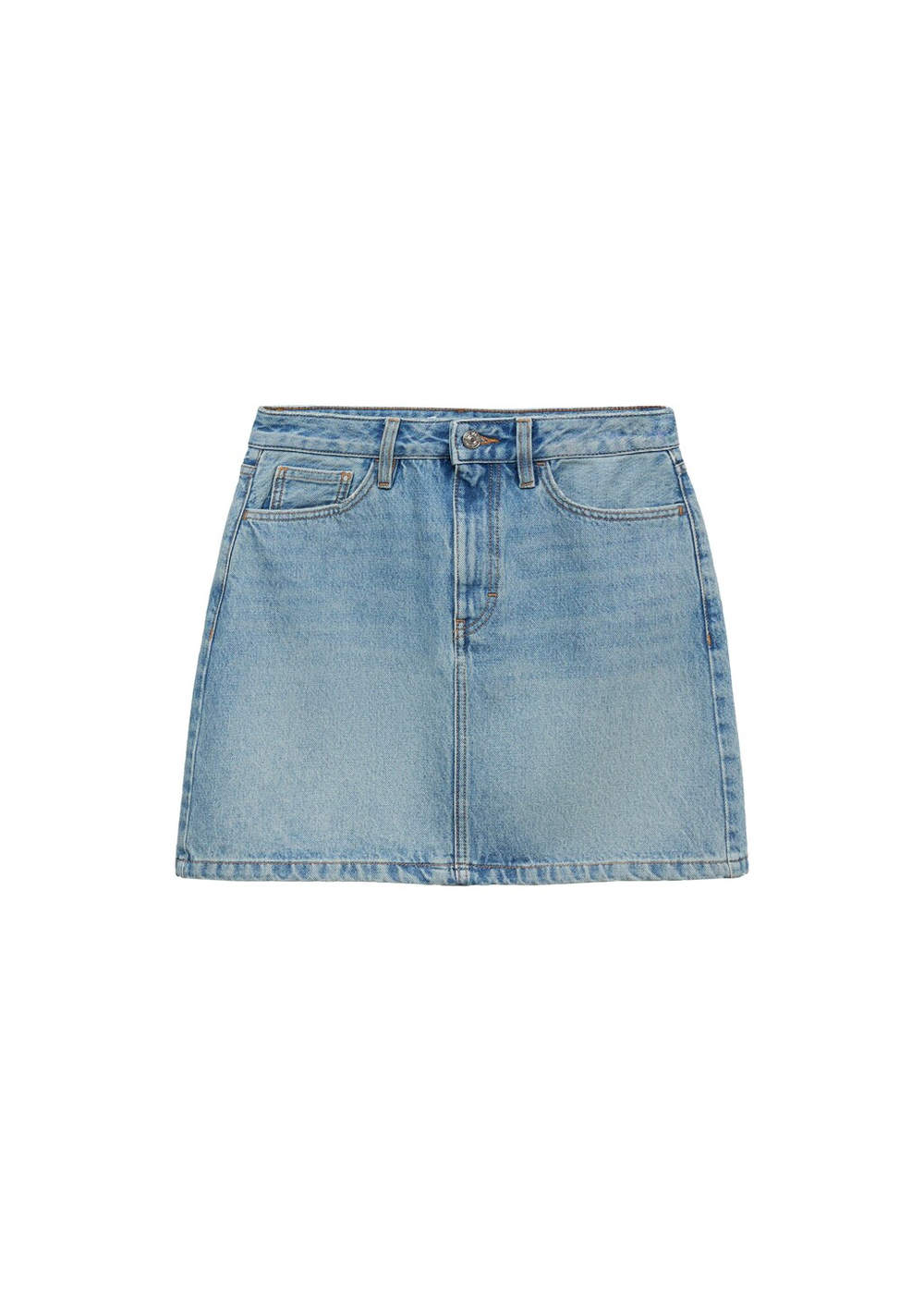 Короткая юбка из денима