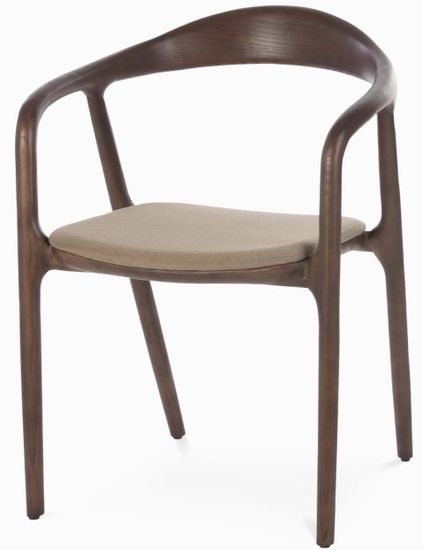 Стул Canada американский ясень и коричневая ткань