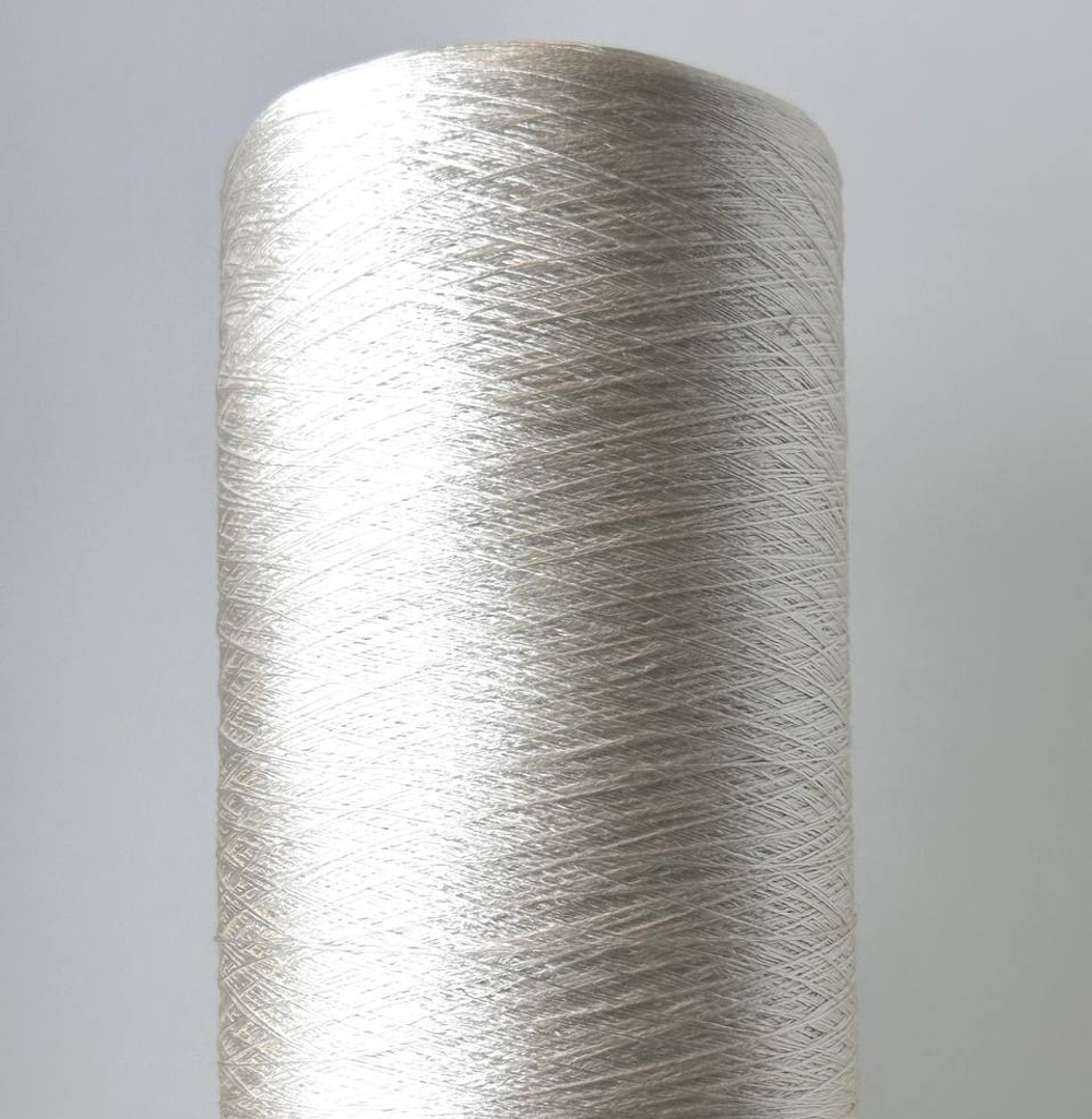 TRAMA CORDONETTO; 100% шёлк; 2200м/100гр; col. 132 PURGATO, цвет: жемчужный белый