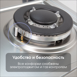 Газовая варочная панель Zigmund & Shtain G 22.4 S