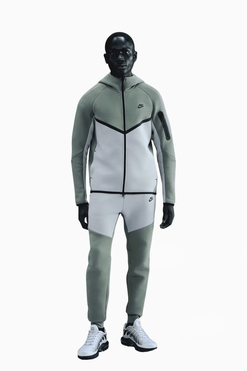 Кофта Nike Sportswear Tech Fleece Windrunner - зеленый