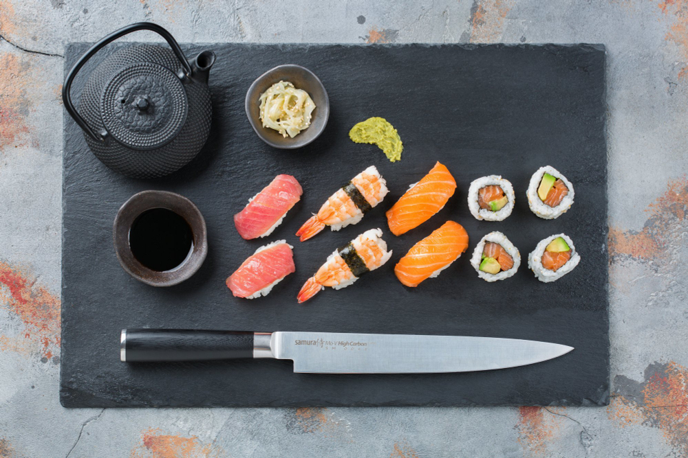 Нож кухонный для нарезки 23см Samura Mo-V SM-0045/K