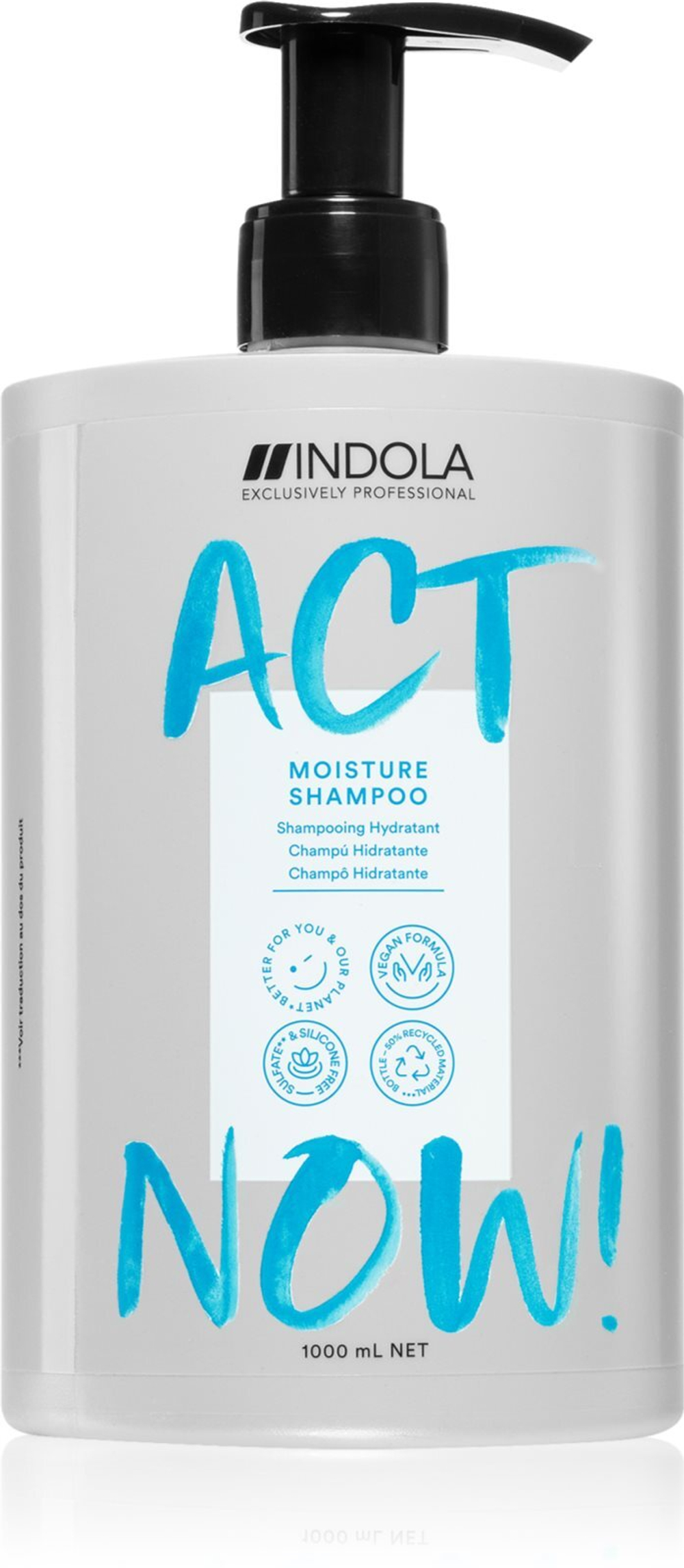 Indola Act Now! Moisture - увлажняющий шампунь для волос /   1000  ml  / GTIN 4045787578522