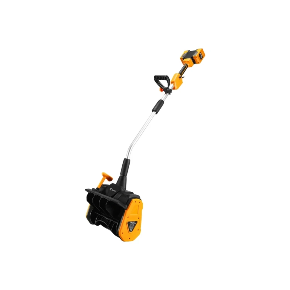 DEKO ST40V 40В снегоуборщик аккумуляторный (2 x 4 Ач, 2 ЗУ) ковш 35 см, выброс 6 м 063-4442