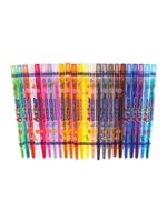 Мелки восковые 24цв. Crown ArtStory, круглые, выкручивающийся стержень, ПВХ