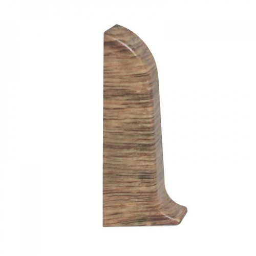 Торцевые заглушки для плинтуса ПВХ Aberhof 70мм, 7018 Дуб Скальный (левая/правая)