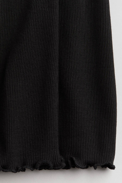 H&M Хлопковые легинсы-клеш, черный