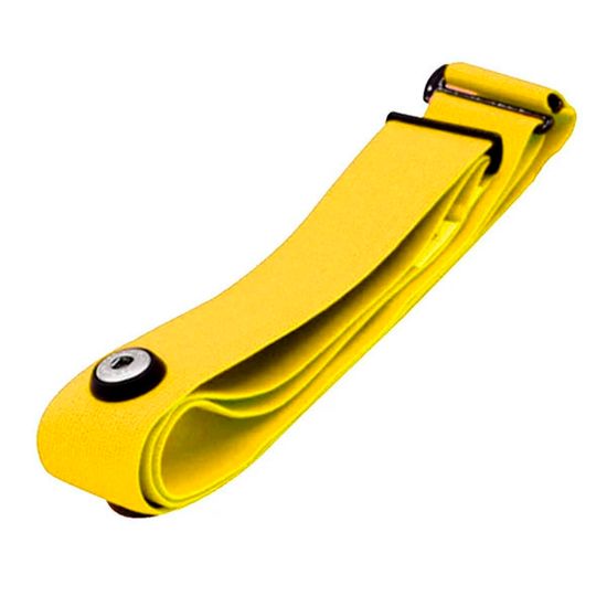 Сменный ремешок с электродами для монитора сердечного ритма, кардиодатчика HRM для Garmin, Polar, Wahoo, 45 мм (Желтый)