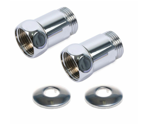 Прямые соед. с нак.гайкой для п/с хром 1"г/ш ЭКО (пара)