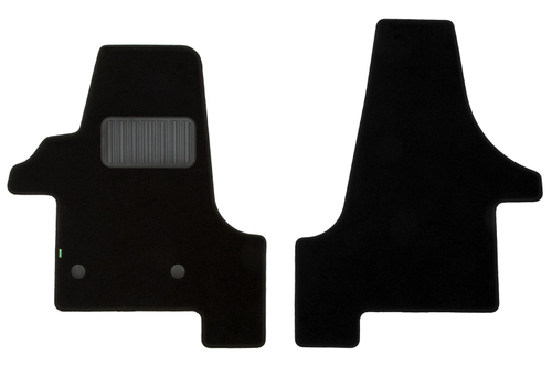 Коврики в салон для VOLKSWAGEN Transporter (T5) 2003-2009, 2009-2015, фургон, 2 шт. (текстиль) KLEVER02511101210KH