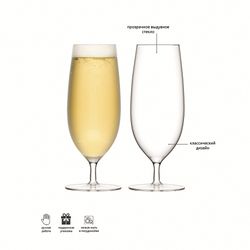 Набор бокалов для пива, Bar, 450 мл, 2 шт.