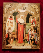 Икона Божией Матери Всех скорбящих Радость на дереве на левкасе мастерская Иконный Дом