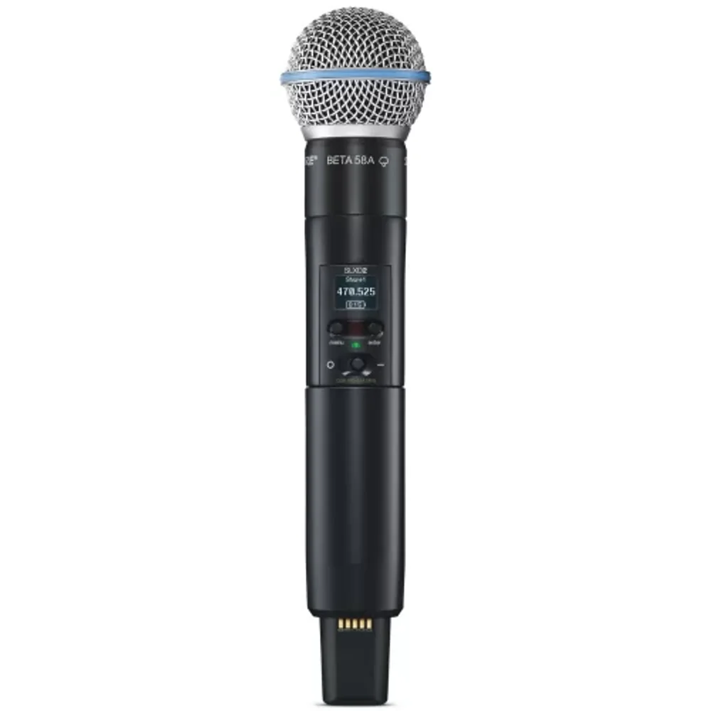 Shure SLXD24/B58-L59 — цифровая радиосистема с ручным передатчиком Beta 58A