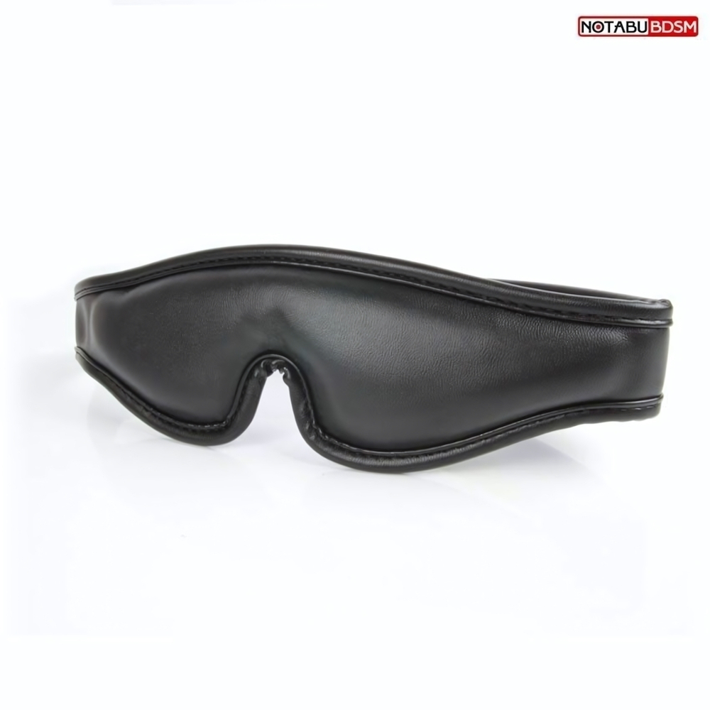 Черная сплошная гладкая маска на глаза (Цвет: черный)