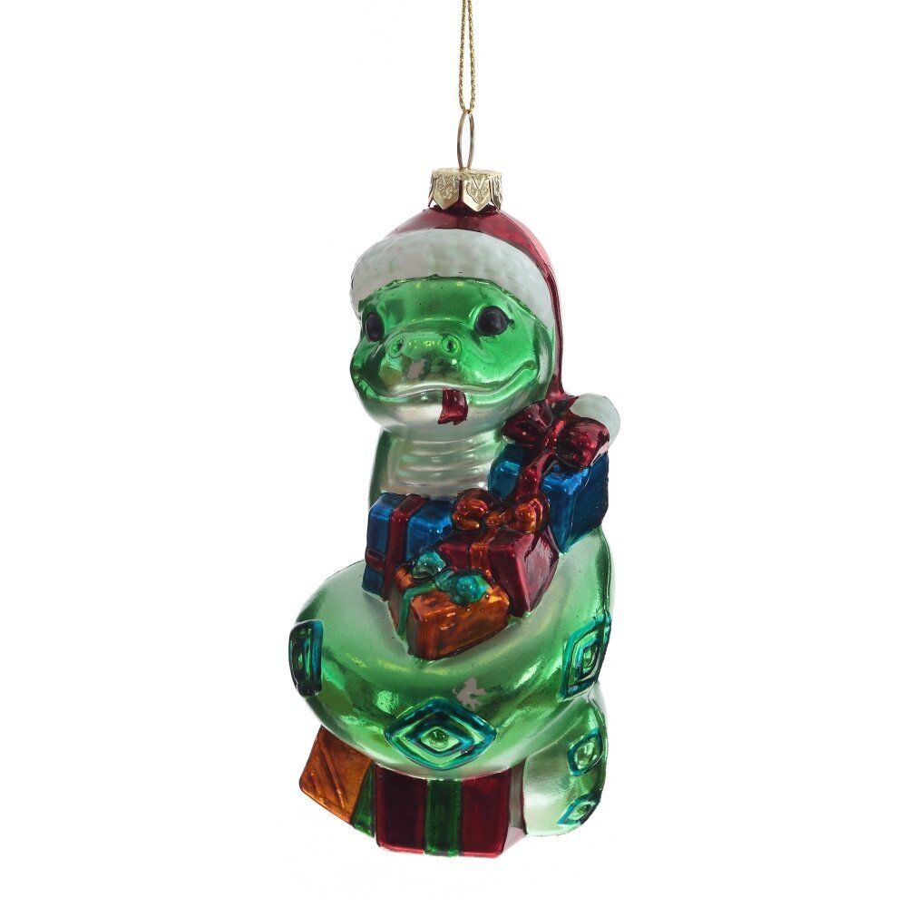 GAEM Украшение новогоднее "Змея"(цена за один вид), L6 W6 H13,5 см, 4в.