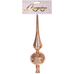 Верхушка на ёлку 23 см «Волшебный узор», Шампань