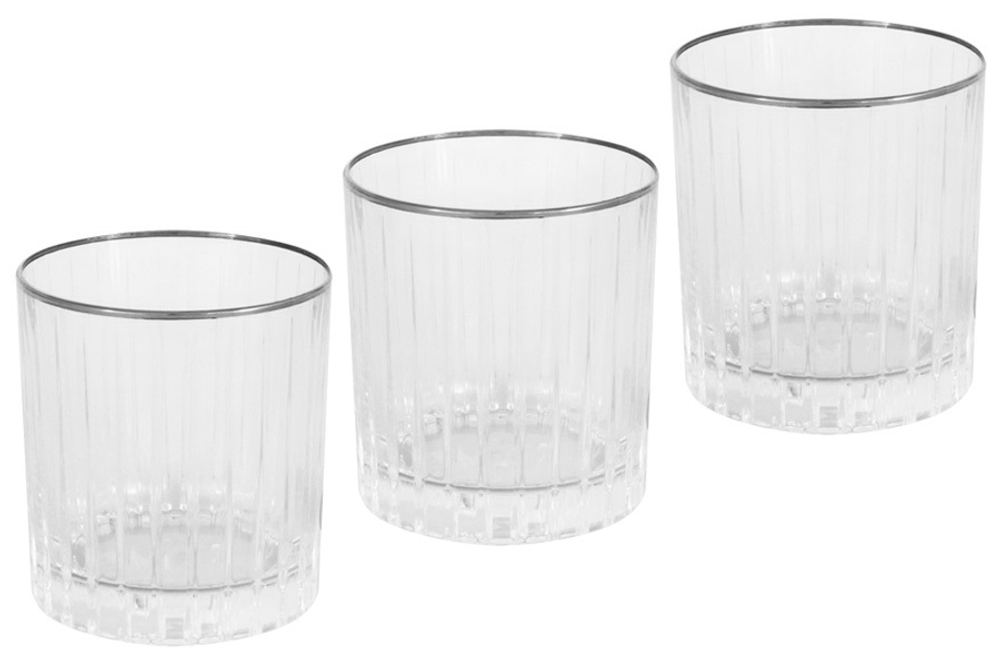 Набор стаканов для виски 6шт 0.25л Same Пиза серебро