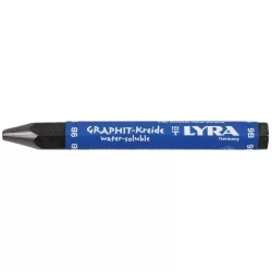 Мелок графитовый шестигранный Lyra Graphite Crayons, водорастворимый, 12 мм 9В