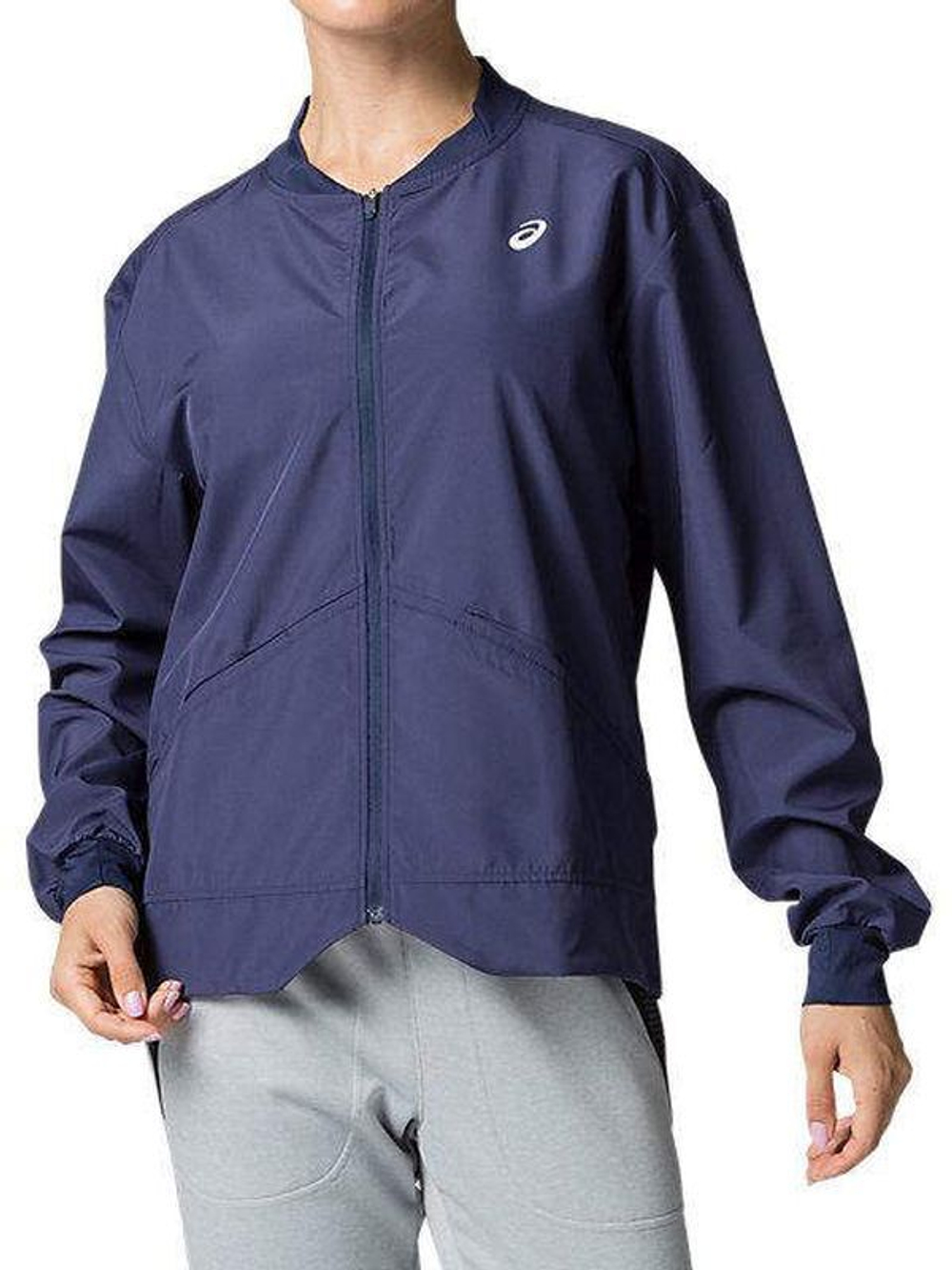 Женская теннисная куртка Asics Club W Woven Jacket - peacoat