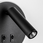 808657 Светильник настенный MURO LED 9W+3W 530LM+140LM G ЧЕРНЫЙ 3000K