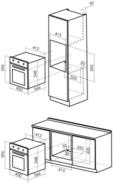 Электрический духовой шкаф MBS DE-453IV