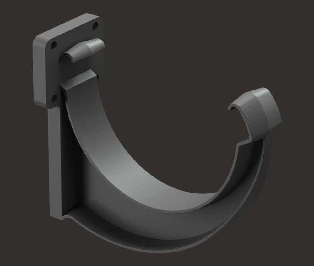 Döcke LUX Кронштейн желоба (Графит)