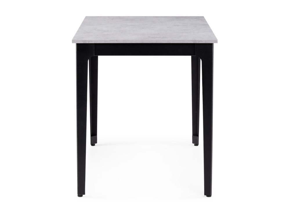 Деревянный стол Айленд 110(155)х68х76 бетон светлый / черный